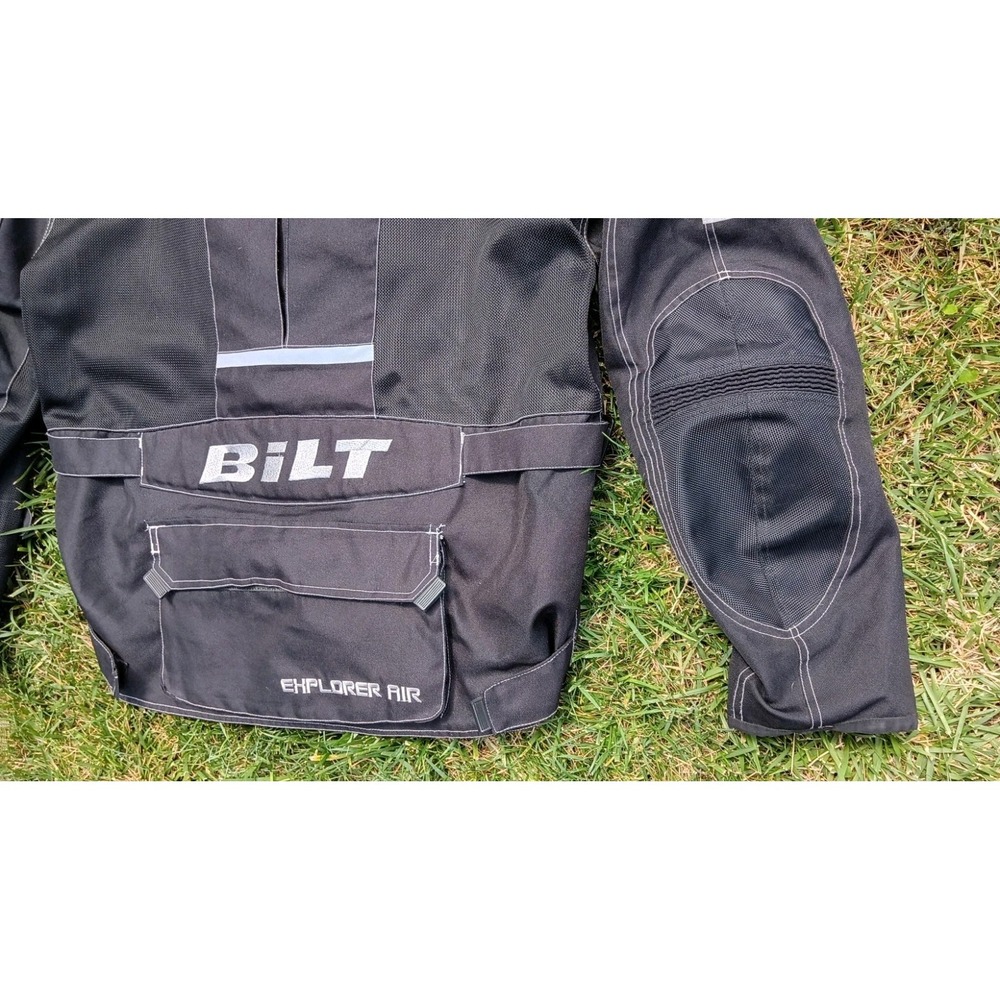 BILT Explorer Air Motorcycle Jacket XL CE Armor 3 Layer Textile Touring Black - Picture 16 of 16